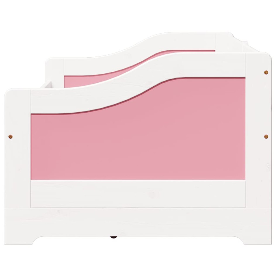 Diván con 3 cajones sin colchón IRUN blanco&rosa 90x200