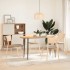 Tablero de mesa ovalado madera maciza de roble 140x60x4