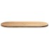 Tablero de mesa ovalado madera maciza de roble 140x60x4