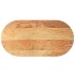 Tablero de mesa ovalado madera maciza de roble 120x60x4