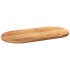 Tablero de mesa ovalado madera maciza de roble 120x60x4