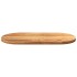 Tablero de mesa ovalado madera maciza de roble 120x60x4