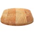 Tablero de mesa ovalado madera maciza de roble 120x60x4