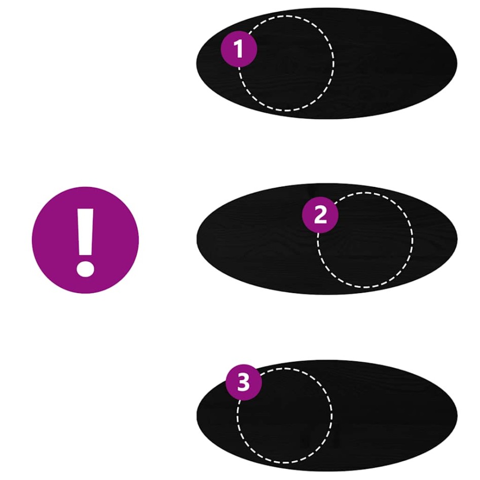 Tablero de mesa ovalado madera maciza de roble 140x60x2