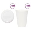Vasos de café de papel con tapa 1000 uds 12oz 300ml