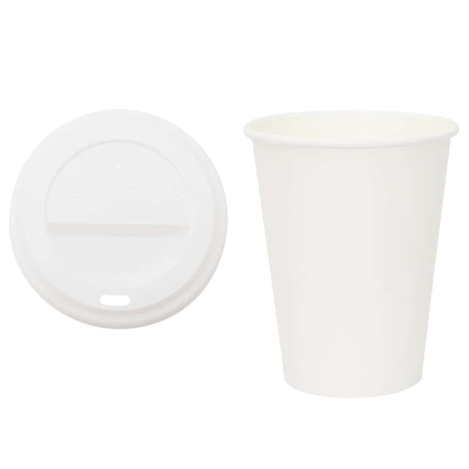 Vasos de café de papel con tapa 1000 uds 12oz