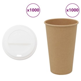 Vasos de café de papel con tapa 1000 uds 16oz