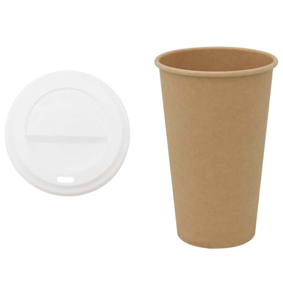 Vasos de café de papel con tapa 1000 uds 16oz