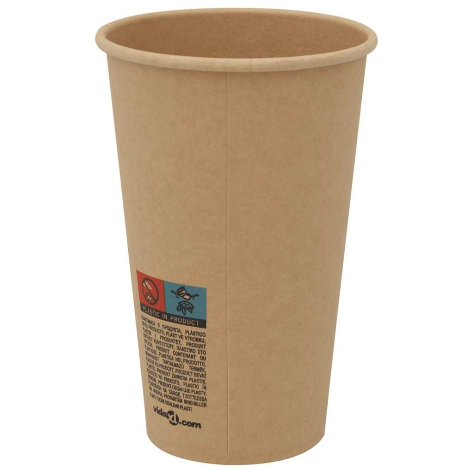 Vasos de café de papel con tapa 1000 uds 16oz