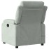 Sillón reclinable de masaje terciopelo gris