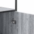 Aparador alto madera de ingeniería y metal gris