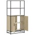 Aparador alto madera de ingeniería y metal Sonoma 68x35x139