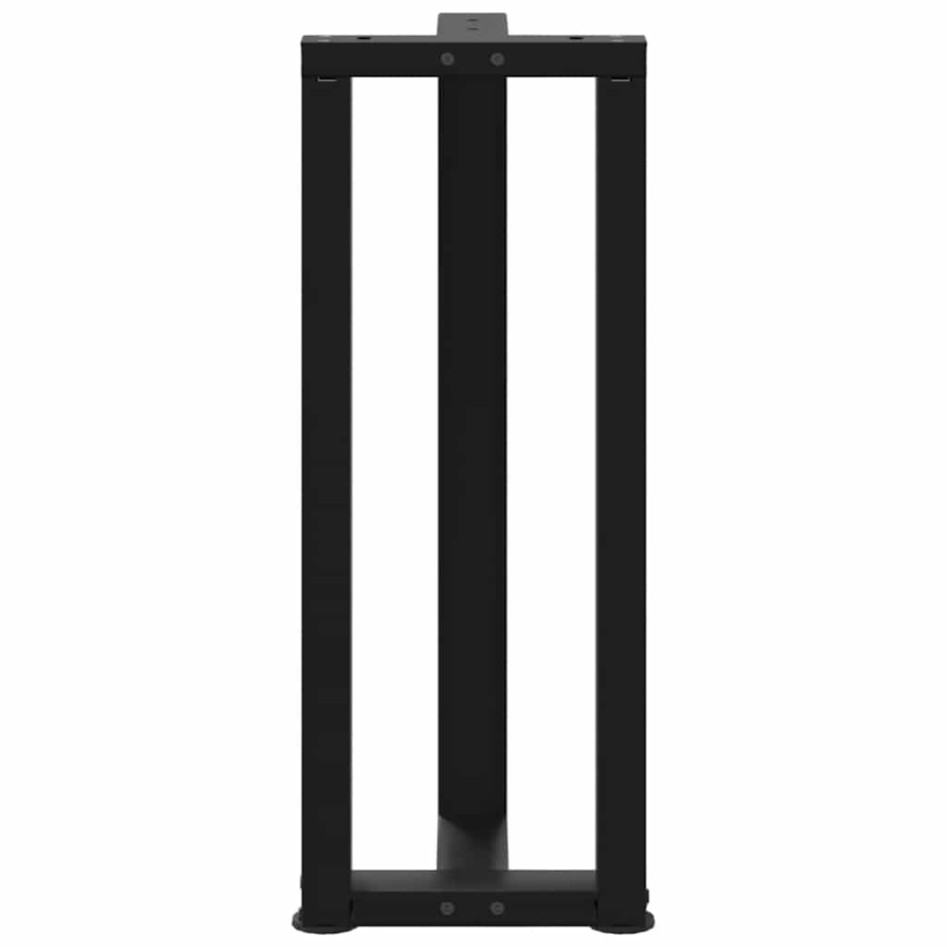 Patas de mesa consola en forma de T 2 unidades acero