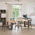 Patas mesa comedor forma T 2uds acero natural