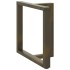 Patas mesa comedor forma T 2uds acero natural