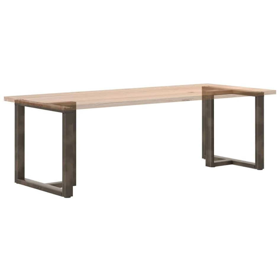 Patas mesa comedor forma T 2uds acero natural