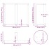 Patas mesa comedor forma T 2uds acero natural