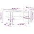 Mesa de comedor de aglomerado madera envejecida 180x90x76