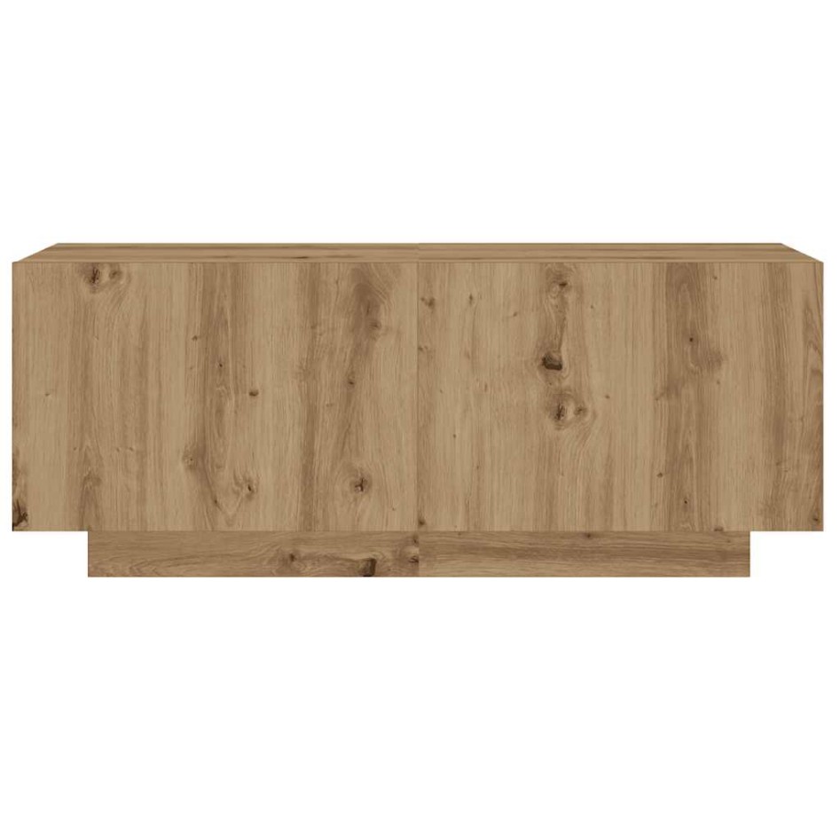 Mueble de TV luces LED madera roble artisan 180x35x40