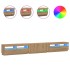 Mueble de TV luces LED madera roble artisan 300x35x40