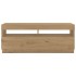 Mueble de TV luces LED madera roble artisan 300x35x40