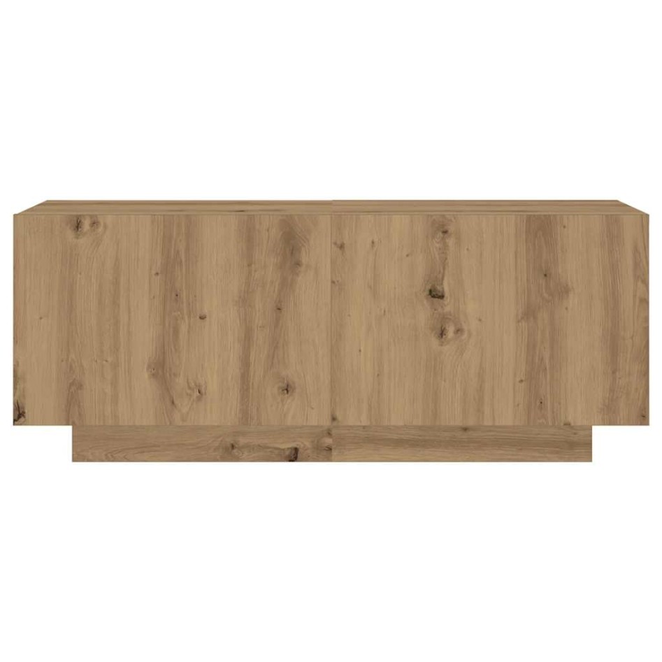 Mueble de TV luces LED madera roble artisan 300x35x40