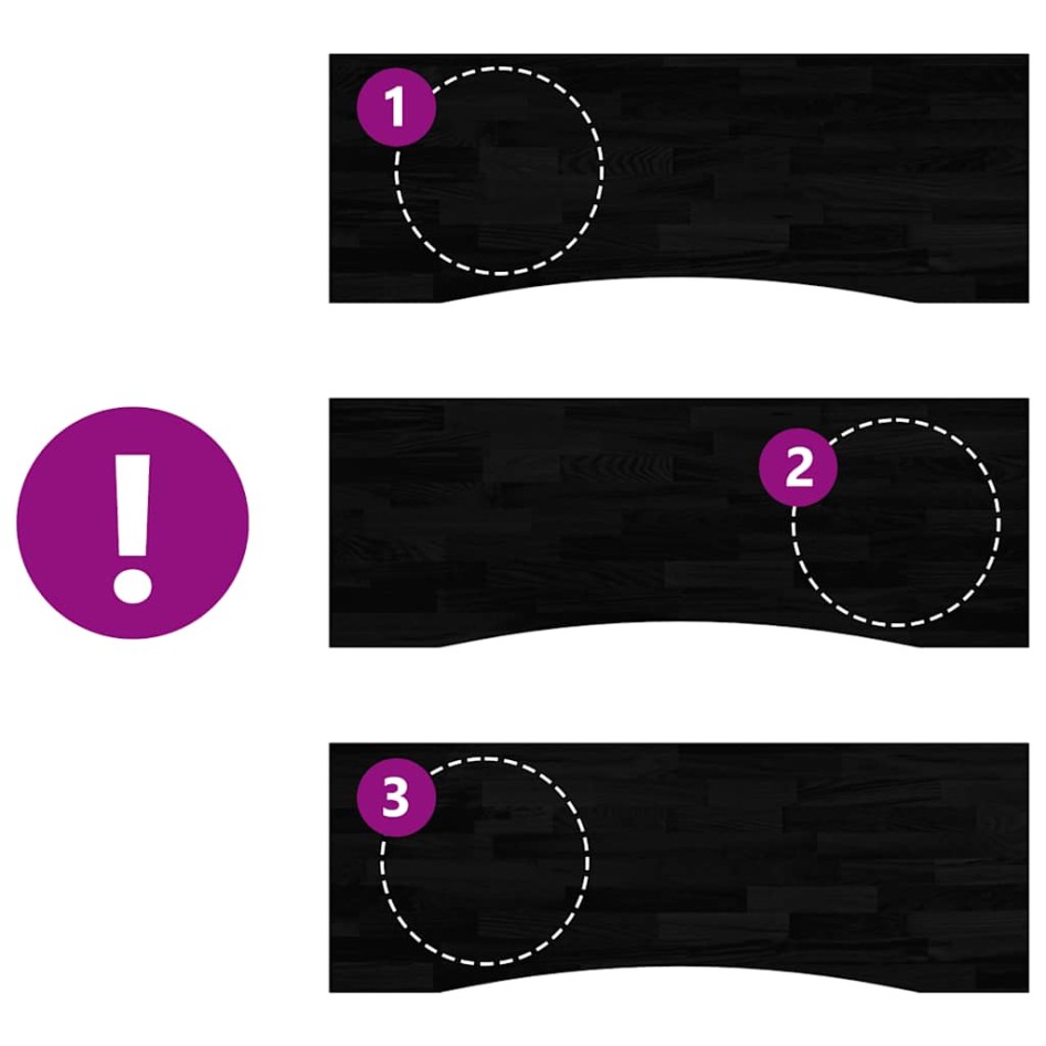 Tablero escritorio 140x60x2,5cm rectangular madera maciza