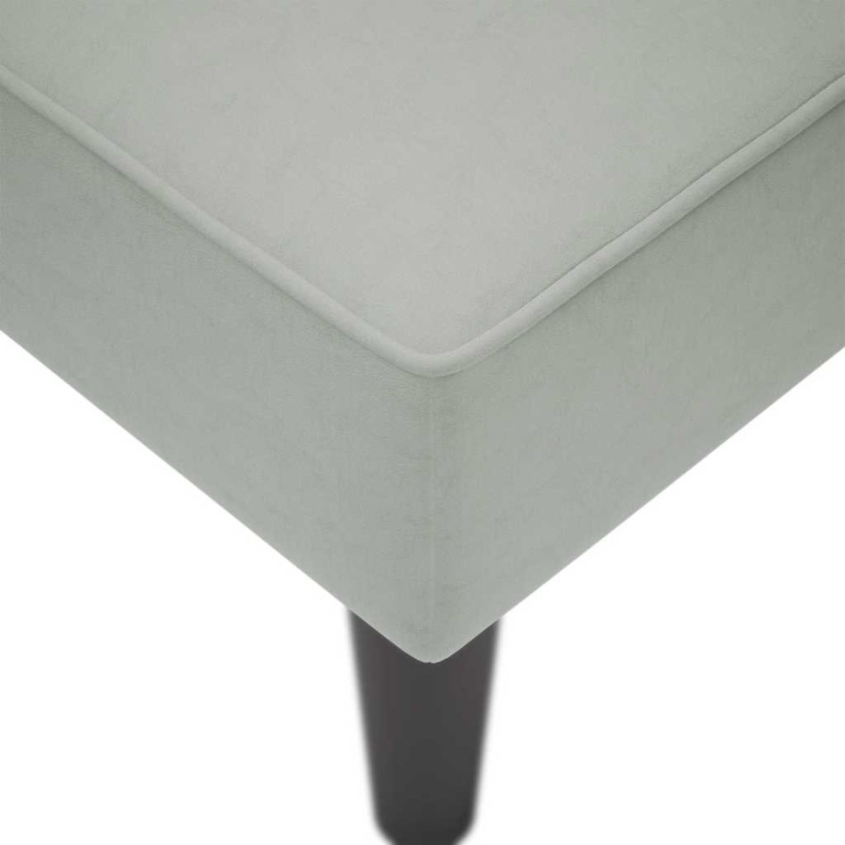 Chaise longue con reposabrazos derecho terciopelo gris