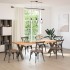 Patas para mesa comedor forma X 2uds acero natural
