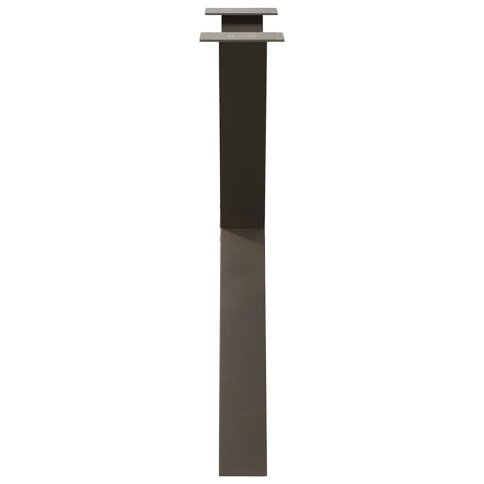 Patas para mesa comedor forma X 2uds acero natural