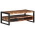 Mesa de centro multicolor 90x50x36 cm madera maciza