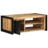 Mesa de centro de madera maciza de mango rugosa 90x50x36