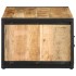 Mesa de centro de madera maciza de mango rugosa 90x50x36