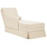 Chaise longue respaldo reposabrazos derecho terciopelo