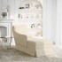 Chaise longue respaldo reposabrazos derecho terciopelo
