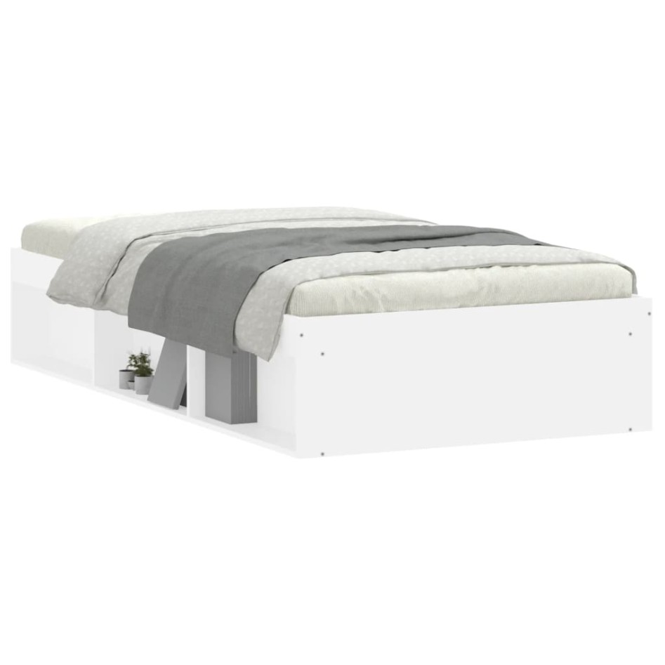 Estructura de cama blanca 90x200