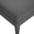 Chaise longue con cojín de tela de pana gris