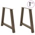 Patas de mesa de centro forma A 2uds acero 100x(72-73)
