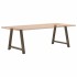 Patas de mesa de centro forma A 2uds acero 100x(72-73)