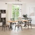Patas para mesa de comedor en forma de X 2 uds acero