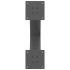Patas para mesa de comedor en forma de X 2 uds acero