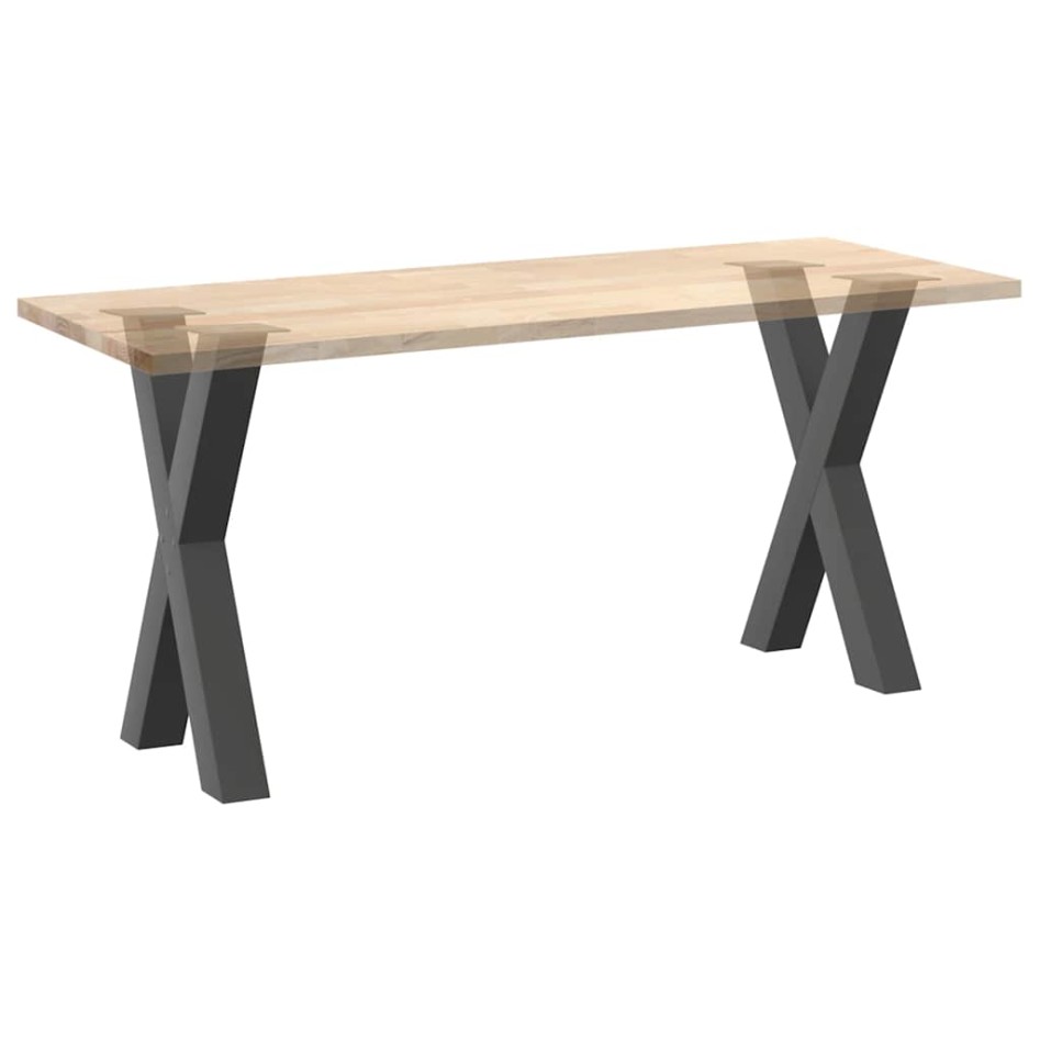 Patas para mesa de comedor en forma de X 2 uds acero