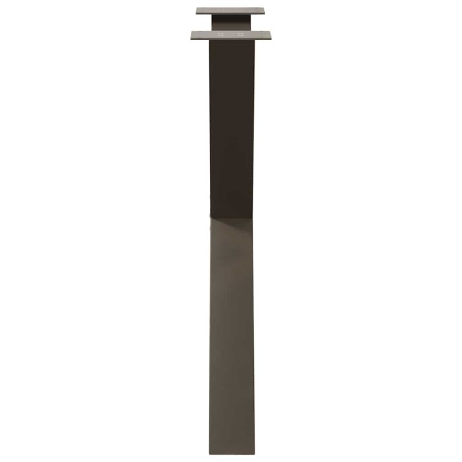 Patas para mesa comedor forma X 3uds acero natural