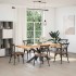 Pata mesa comedor forma araña antracita 150x78x(72-73) cm