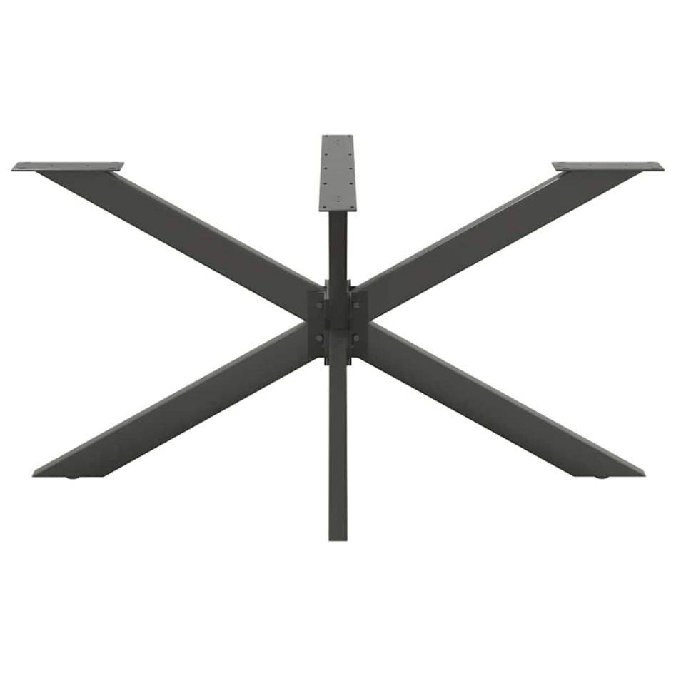 Pata mesa comedor forma araña antracita 150x78x(72-73) cm