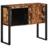 Mueble consola madera maciza reciclada multicolor 90x35x75