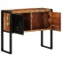 Mueble consola madera maciza reciclada multicolor 90x35x75