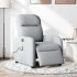 Sillón reclinable de masaje eléctrico tela gris