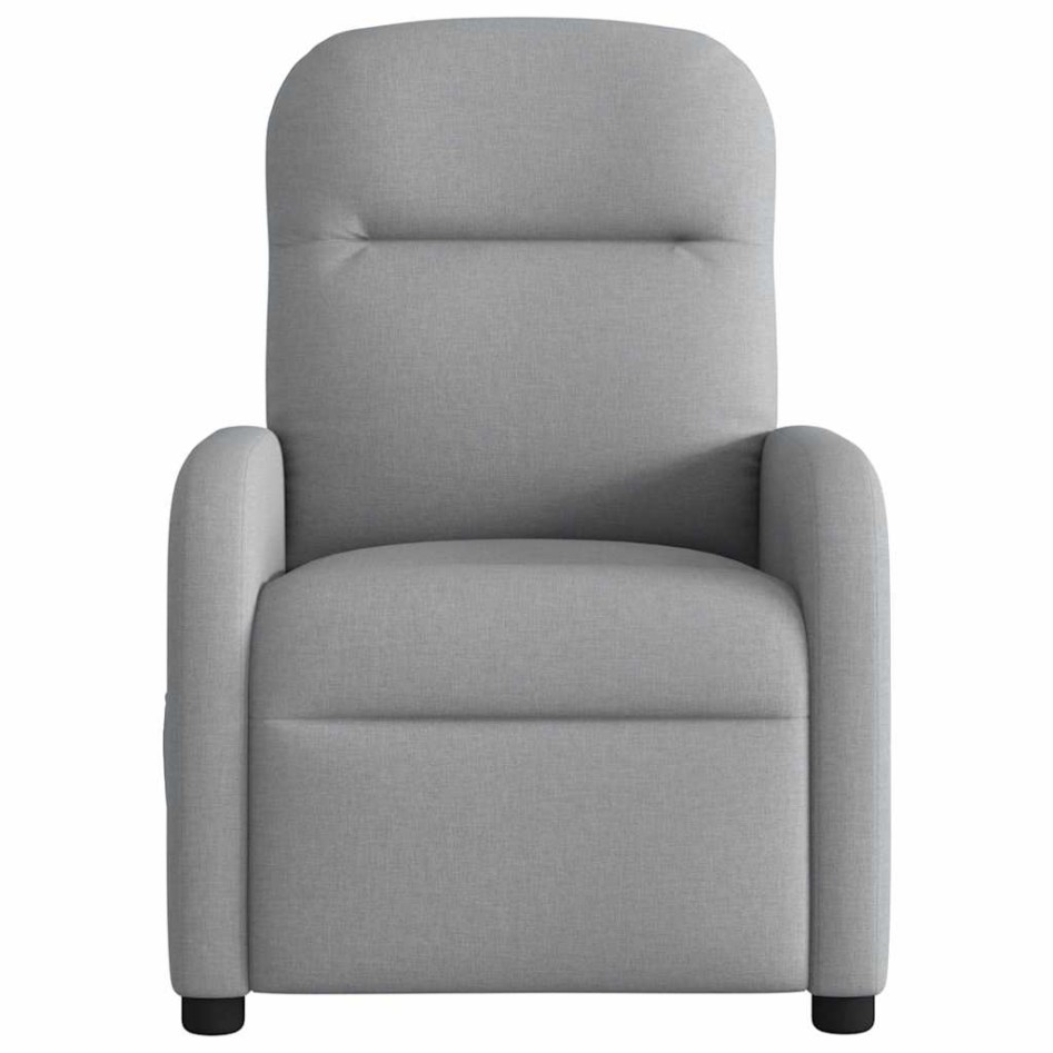 Sillón reclinable de masaje eléctrico tela gris