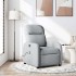 Sillón reclinable de masaje de tela gris